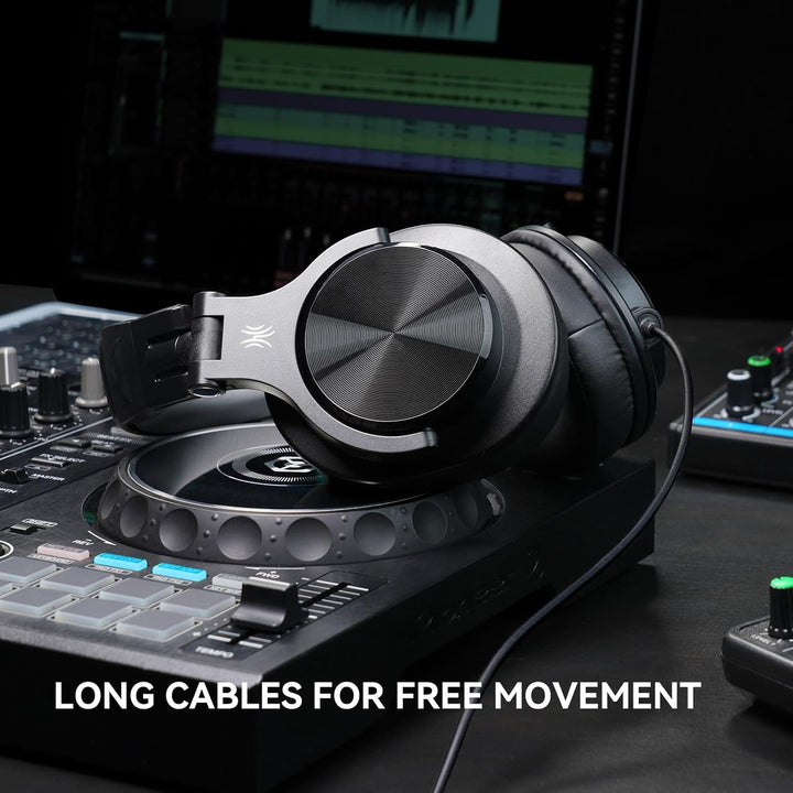 OneOdio A71D Over-Ear Kopfhörer, Studio Monitor Kopfhörer mit Kabel, Hi-Res Audio, faltbares Design