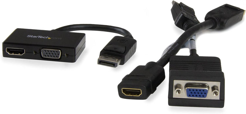StarTech.com Reise A/V Adapter: 2-in-1 DisplayPort auf HDMI oder VGA Konverter - DP zu HDMI / VGA Ad