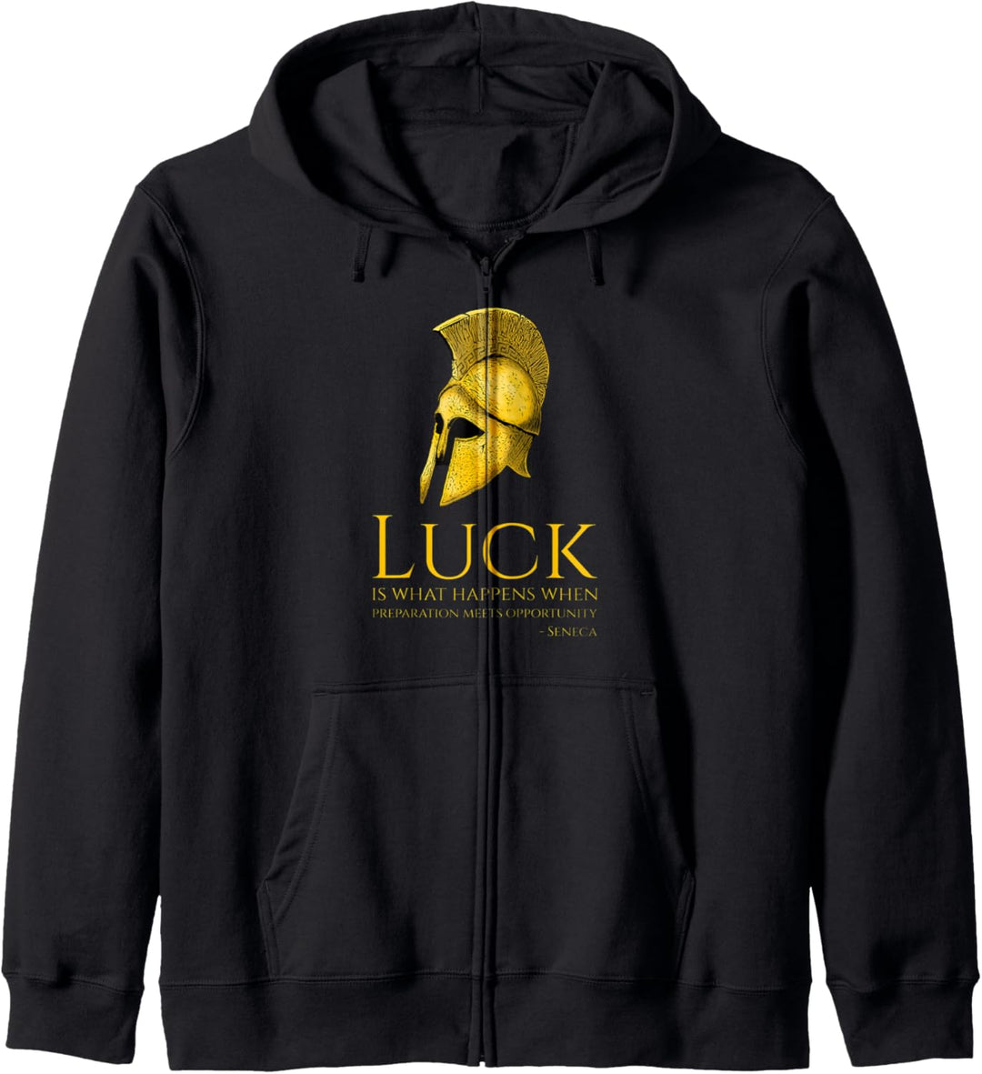 Motivational Seneca Quote On Luck - Stoicism Philosophy Kapuzenjacke