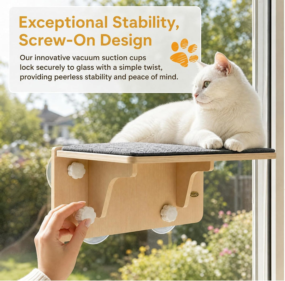 Katzen Fensterliege, Katzen Hängematte, Katzenbett Fenster Klappbar, Katzenhängematte mit Grosse Sau