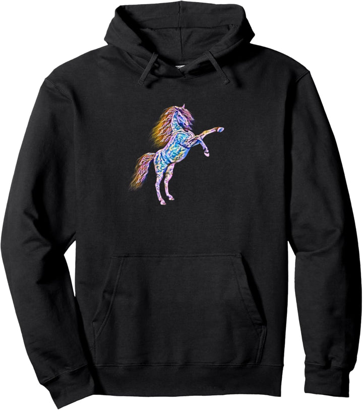 Pferde Motiv Pullover Hoodie