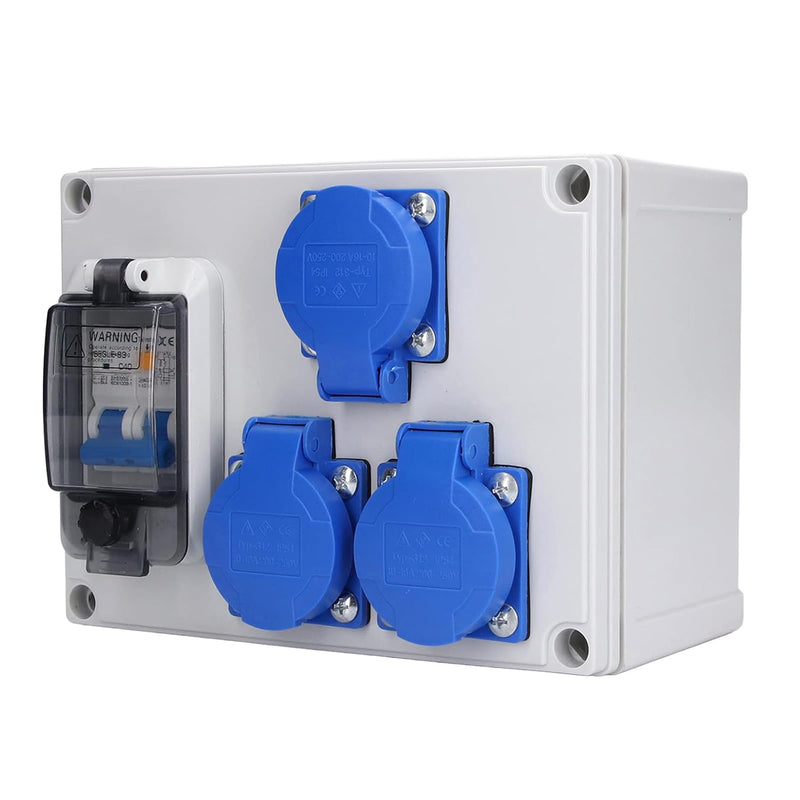 Wasserdichte Steckdose, sichere Arbeitssteckdose 200-250V Standardausführung mit 230V 40A 1P+N RCD f