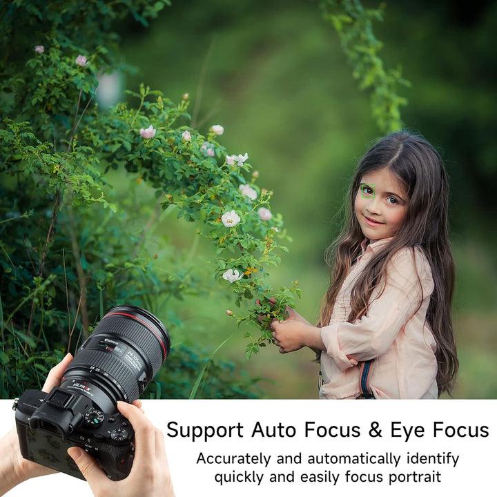 VILTROX EF-NEX IV Objektiv-Adapter CDAF/PDAF mit Blendensteuerung EXIF Übertragung Autofokusadapter