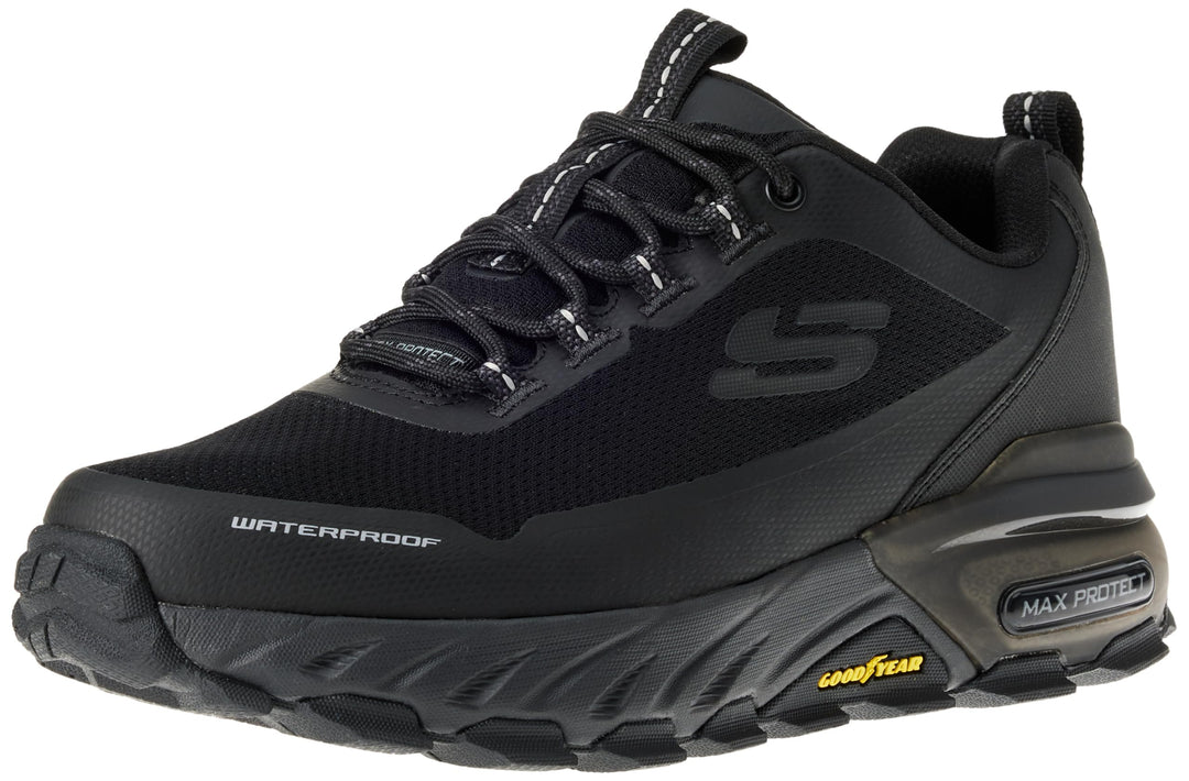 Skechers Unisex Max Protect Fast Track Sneakers 39 EU Black Synthetic Mesh Trim, 39 EU Black Synthet