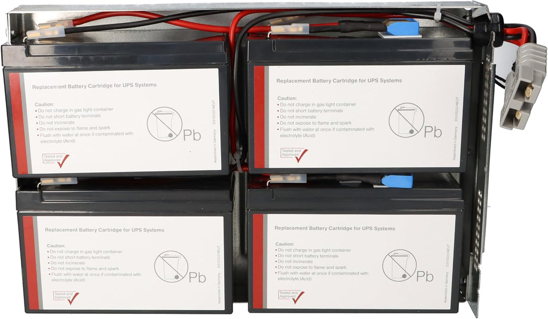 Akku für APC RBC23 Smart UPS 1000 USV Notstromversorgung Ersatzakku | RBC 23, Plug &amp; Play, Langlebig