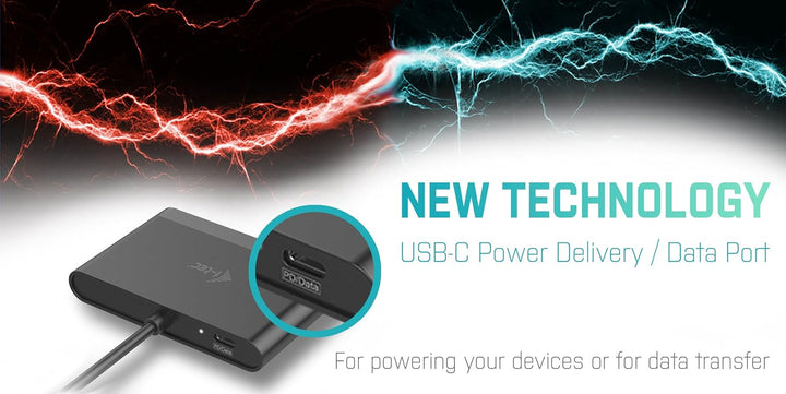 i-tec USB-C 4K HDMI/Multifunktionsadapter mit Power Delivery Funktion 1x HDMI 2x USB 3.0 1x USB-C Po