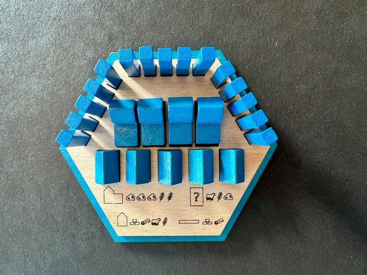 Spielsteinhalter für Spielfiguren von Brettspielen aus Holz inkl. Erweiterung 4-Spieler, 4-Spieler