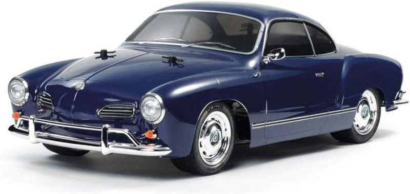 TAMIYA 58677 Volkswagen 1:10 VW Karmann GHIA (M-06L), ferngesteuertes Auto, RC Fahrzeug, Modellbau,