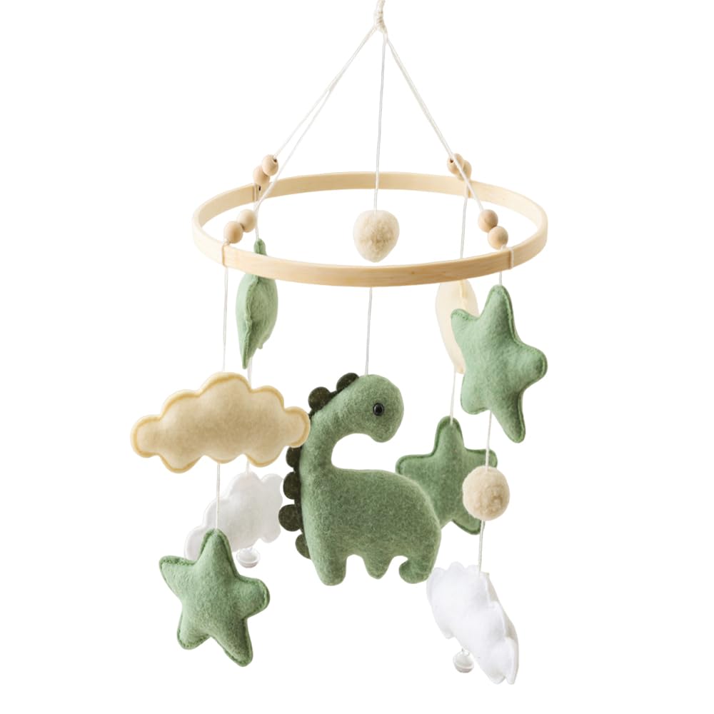 SGZIOO Mobile Baby Windspiele, Mobile Babybett Holz, Baby mobile für Bett, Babymobile mit Sternen, W