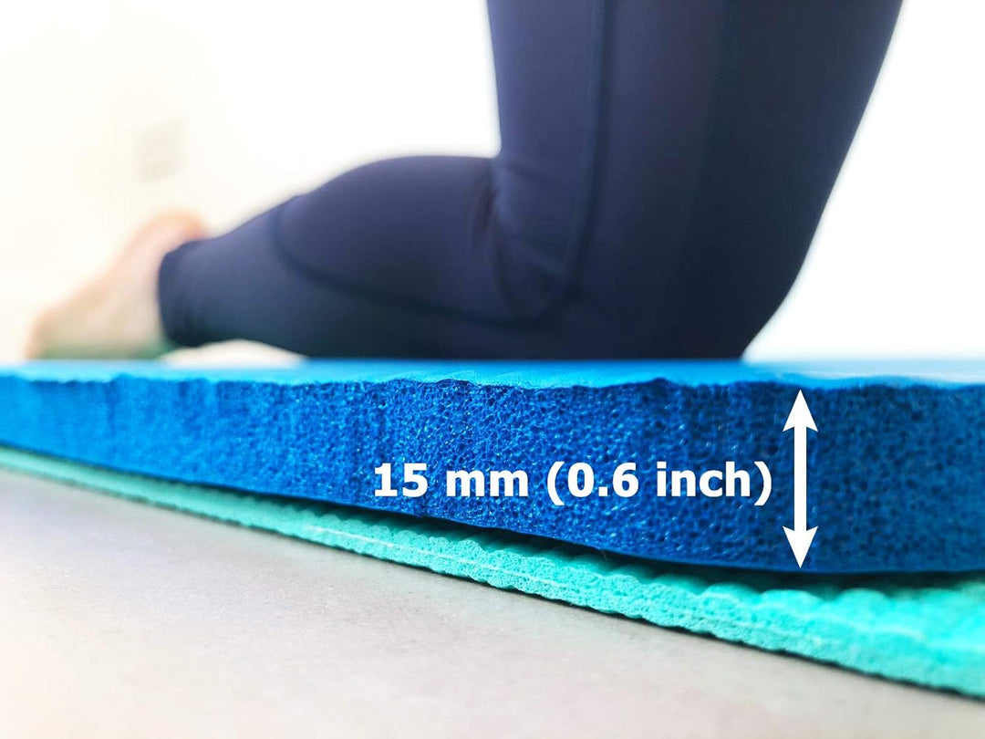 Yoga Knieschoner 15 mm dick um Knie Ellenbogen Unterarme und Handgelenke zu polstern Pilates Kniesch