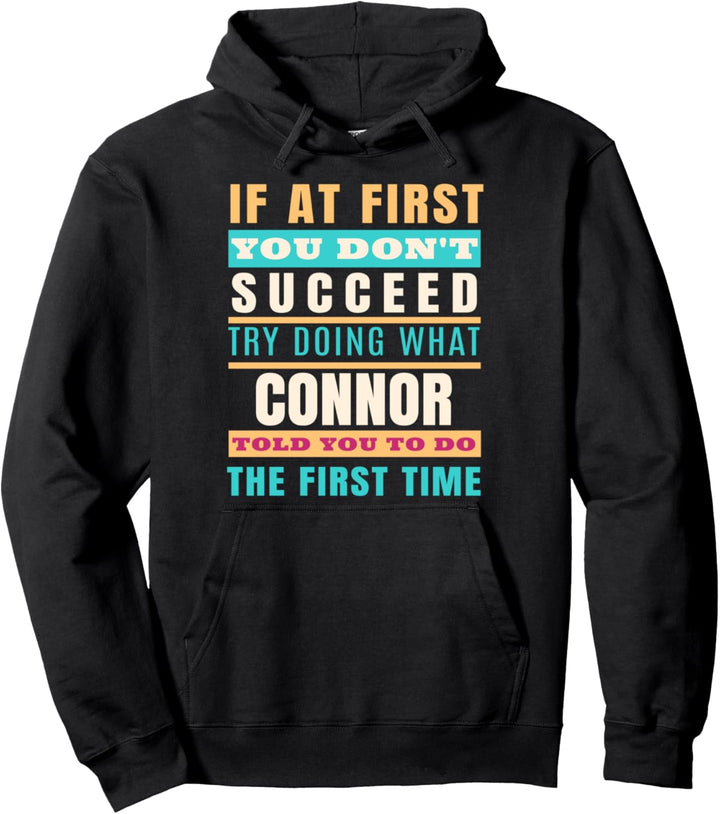 CONNOR Personalisiertes Name Shirt CONNOR Vorname Pullover Hoodie