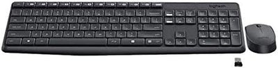 Logitech MK235 RF Wireless QWERTZ Schweiz Schwarz - Tastaturen (Standard, Kabellos, RF Wireless, QWE