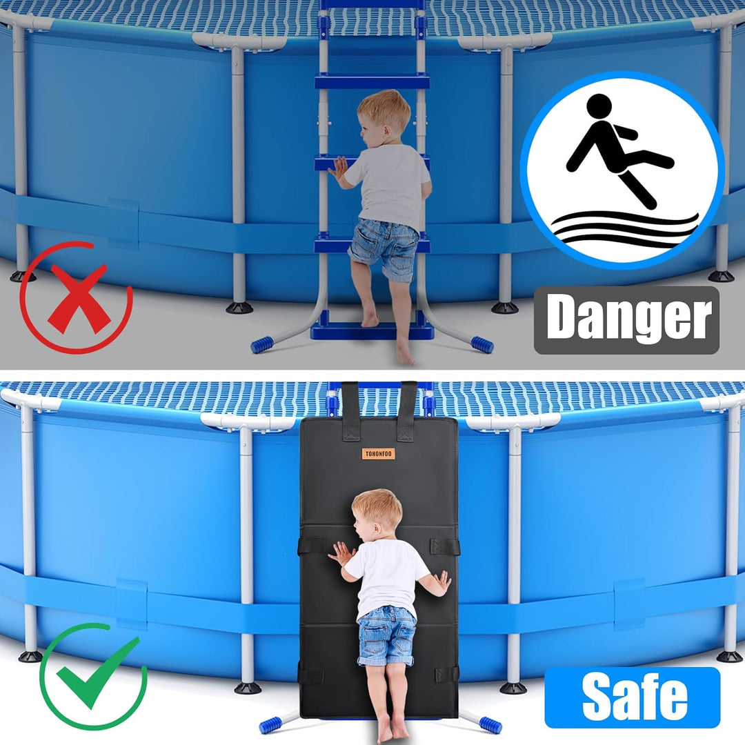 Poolleiter-Schutz, 47,5 x 122,9 cm, Poolleiter-Abdeckung, um zu verhindern, dass Kinder Leitern klet