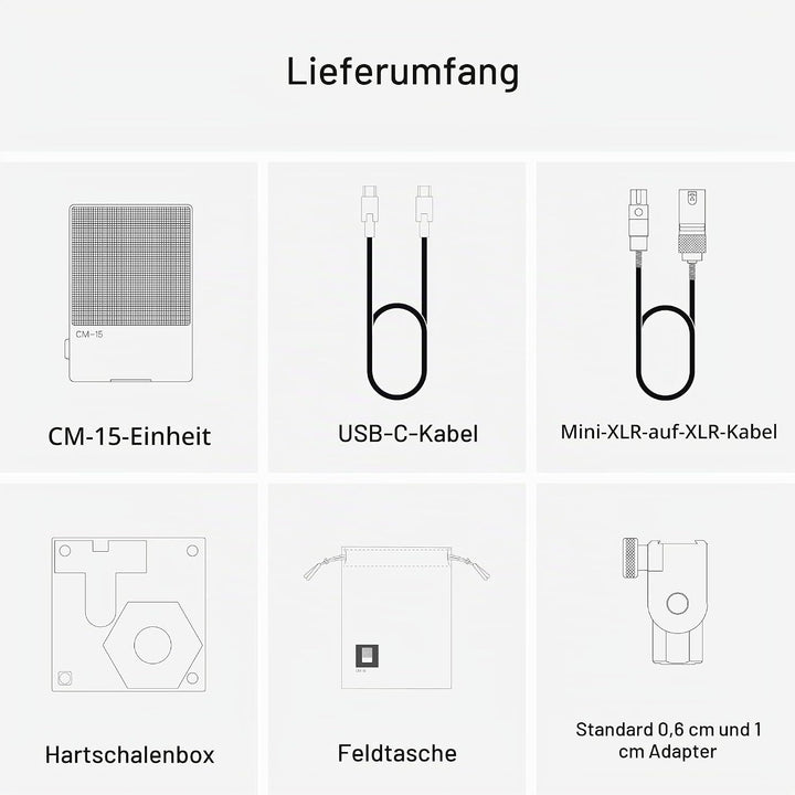 Teenage Engineering cm–15 (Tragbares Feldmikrofon, USB-C Audiointerface, Bluetooth, integrierter Akk