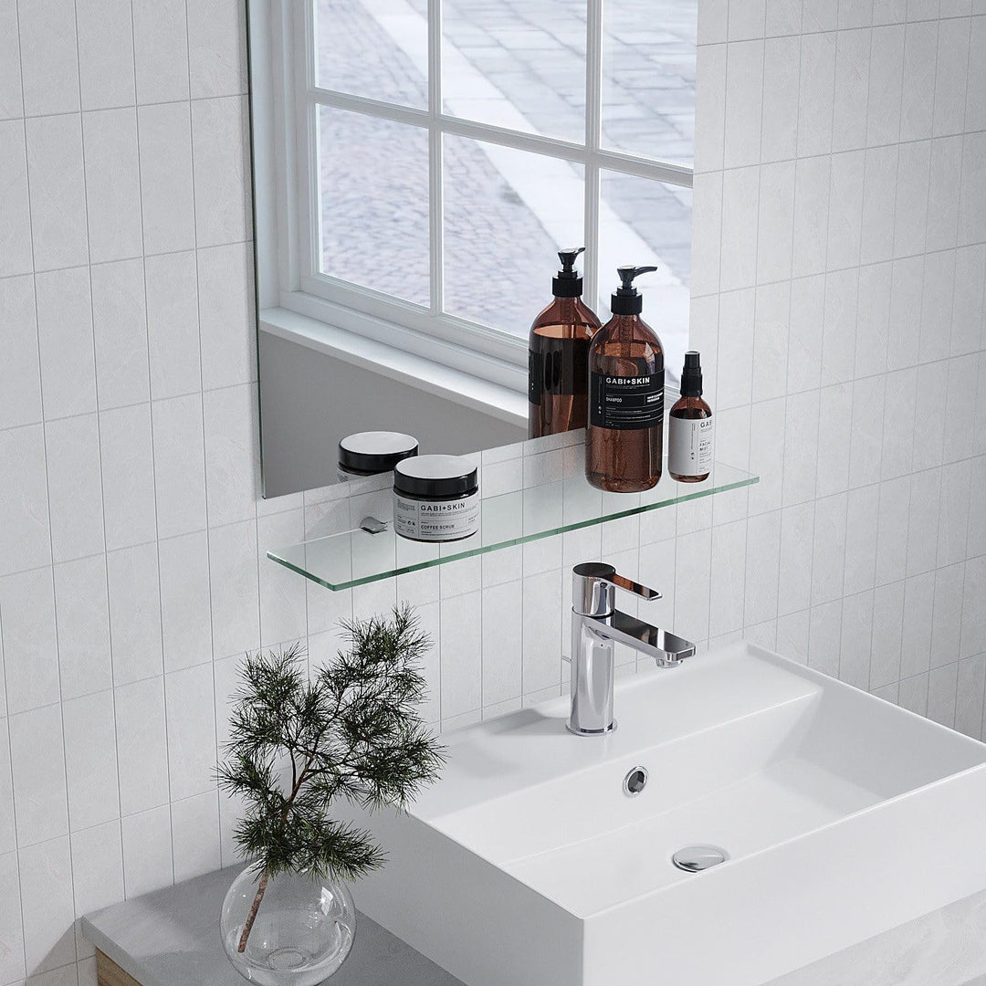 Glasablage Bad Glasregal Wand Wandablage Wandregal Badablage Glas Badezimmer 50 cm Badezimmer Regal