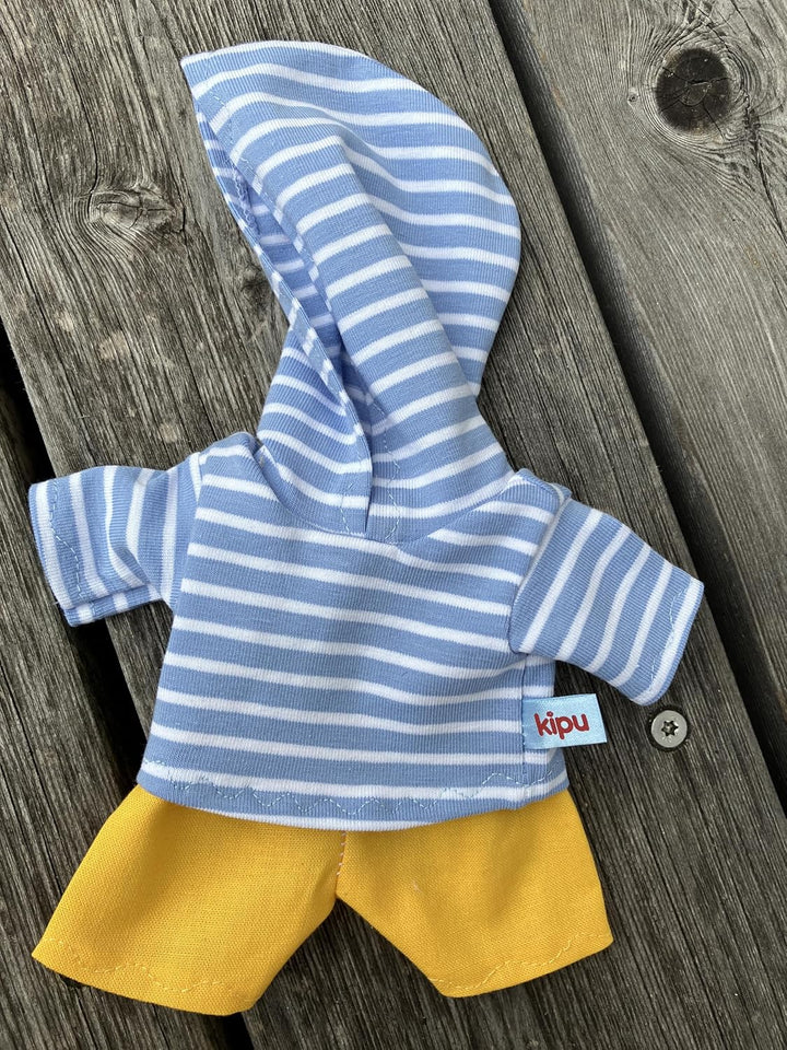 Puppenkleidung handmade passend für kleine Puppen Gr. 20 cm Hoodie + Hose Kleidung