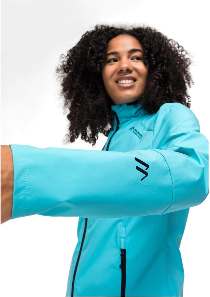 Maier Sports Damen Brims Jacke Softshelljacke Outdoorjacke 38 Hellblau, 38 Hellblau