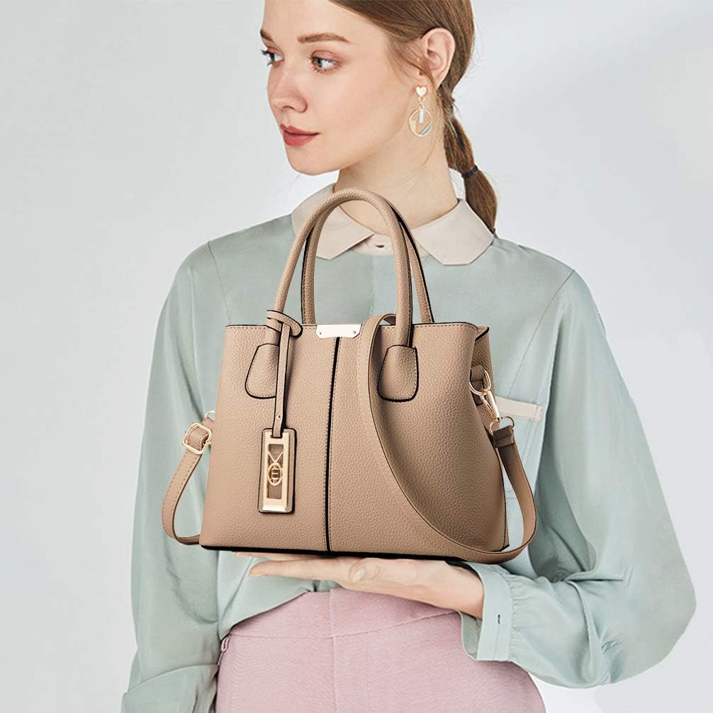 COCIFER Geldbörsen und Handtaschen für Damen, Schultertasche, Tragegriff, Satchel E Khaki, E Khaki