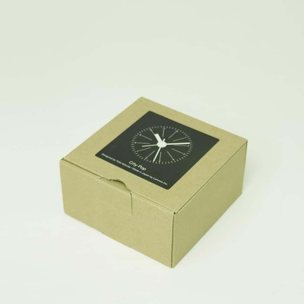 Lemnos Wecker City Pop/Wecker Analog ohne Ticken/Reisewecker in japanischer Qualität aus Holz gefert