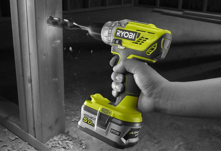 RYOBI - Duo ONE+ 18 V: Bohrschrauber + Schlagschrauber - Lieferung in Tragetasche mit 2 Akkus 2,0 Ah