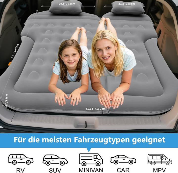 SUV Auto Matratze Luftmatratze, Aufblasbare Auto Luftmatratze für Kofferraum & Rückbank, Luftbett Au