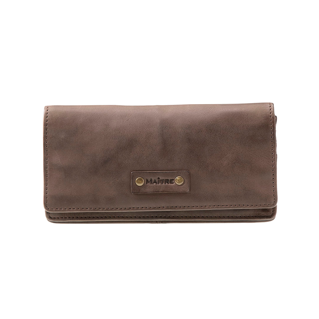 Maitre - steinbach immine purse lh14f Lila 18,00X9,00X0,00 CM Farbe:dunkelbraun / Material:cotton,co