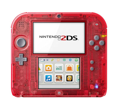 Nintendo 2DS (Transparent Rot) inkl. Pokemon Omega Rubin