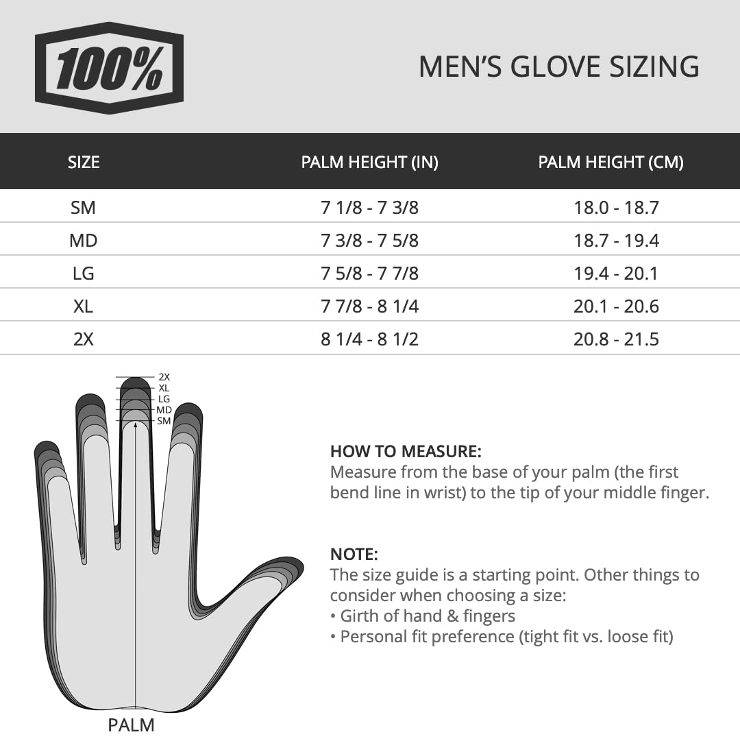 100% Men's Handschuhe Airmatic XL Silver, XL Silver