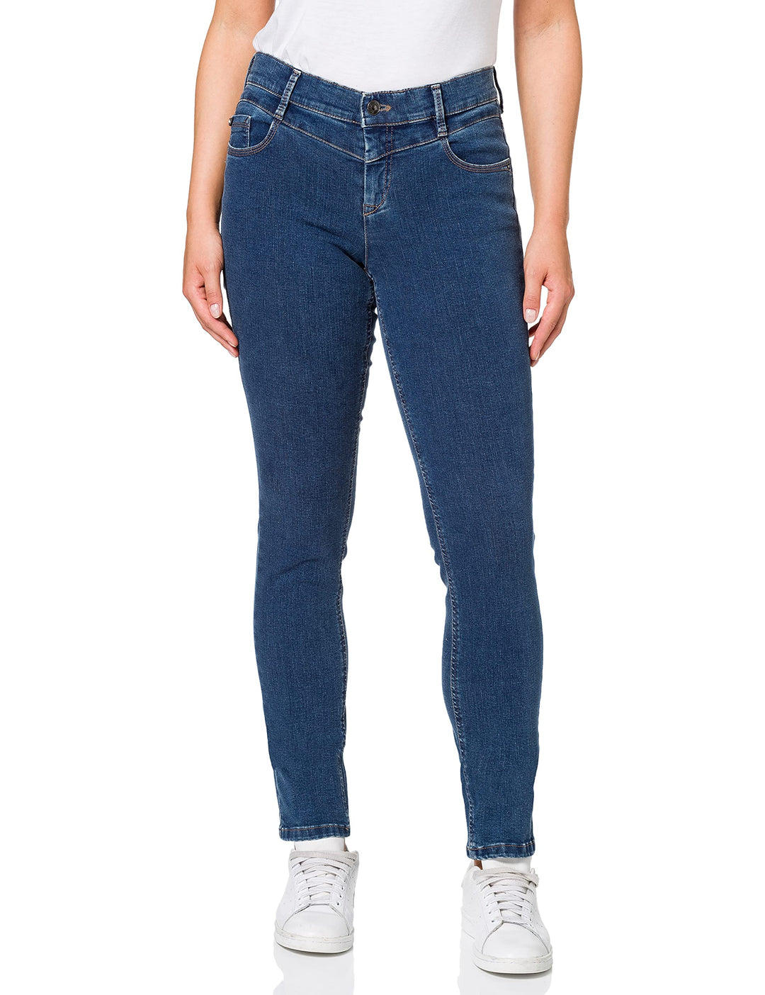 Atelier GARDEUR Damen Zuri Wondershape Jeans 34 Blau (Dark Stone 168), 34 Blau (Dark Stone 168)
