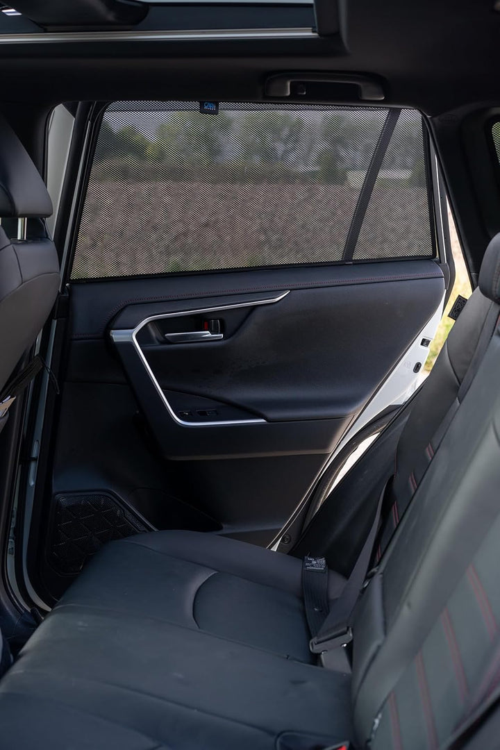 Satz Car Shades (Hintertüren) kompatibel mit Toyota RAV-4 (5th Gen) 2018- (2-teilig)