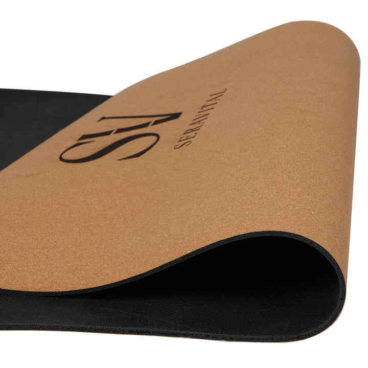 Kork Yogamatte hochwertig 183×68×4,5 mm – Feiner Naturkork & Naturkautschuk – extra breit, rutschfes