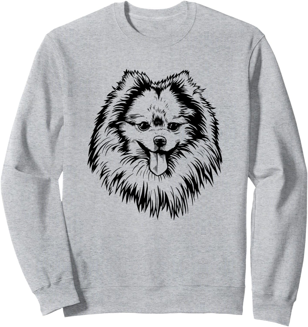 Zwergspitz Pomeranian Spitz Hund Hunde Damen Herren Kinder Sweatshirt