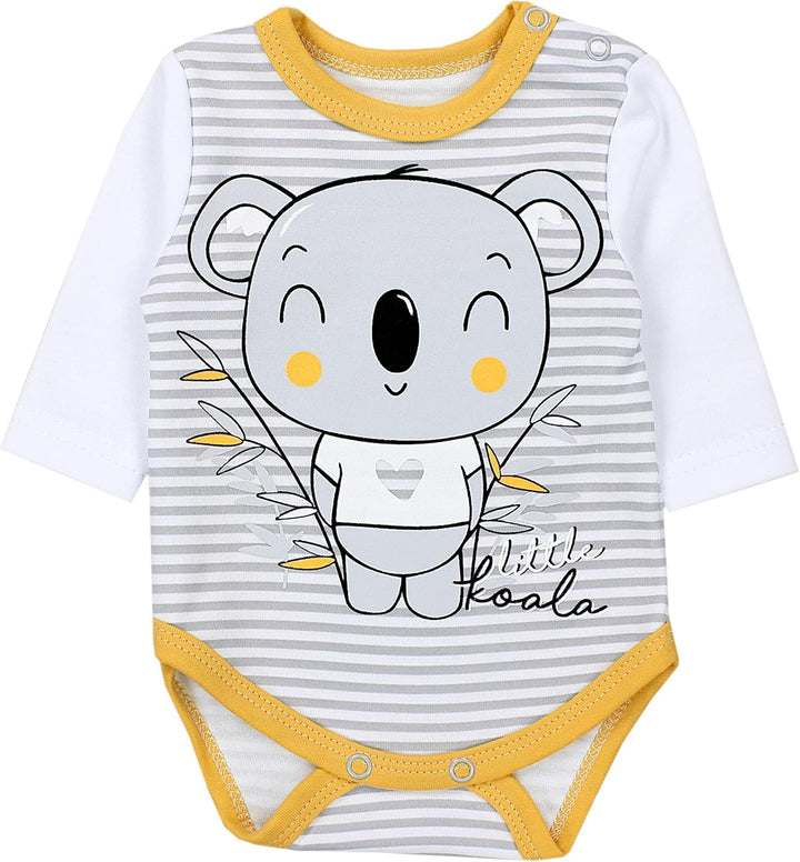TupTam Baby Mädchen Jungen Bekleidungsset Langarmbody Hose Mütze mit Aufdruck Spruch 3 teilig 68 Gra