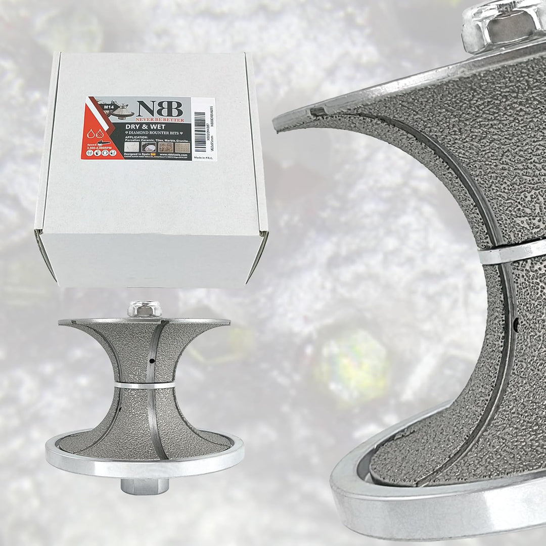 NBB Diamant-Profilscheibe Diamantfräser Fräsbohrer Trenn Reibahle Profilierungs-Bit für Porzellan Fl