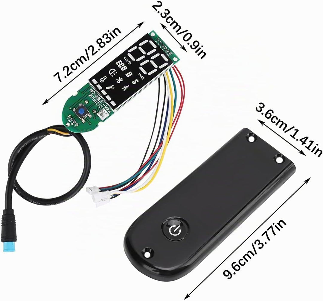 Elektroroller Scooter Armaturenbrett, PCB Wasserdichtes Scooter Armaturenbrett mit Bluetooth LCD Dis