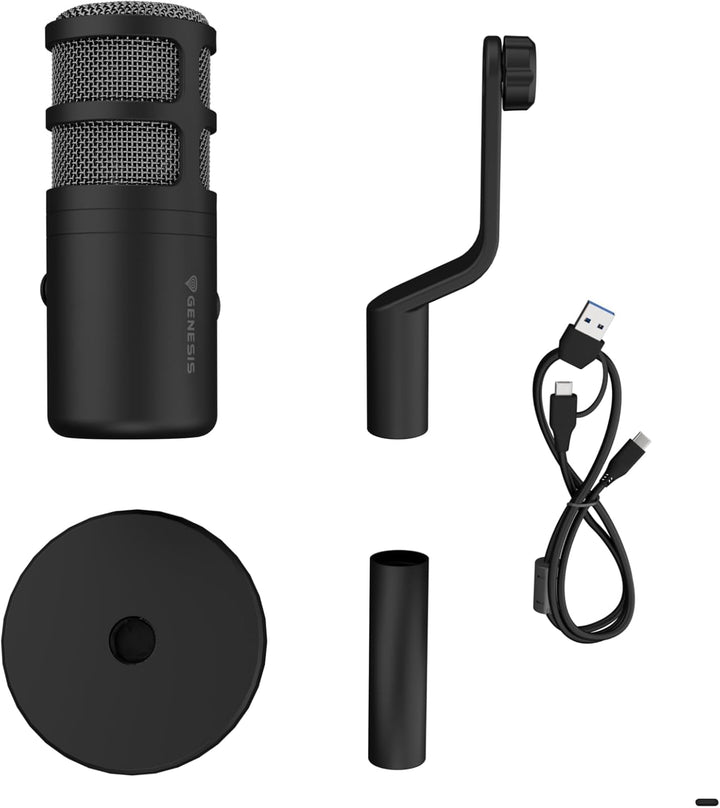 Genesis MICROFONO Radium 350D CONDENSADOR CARDIODE DINAMICO USB SOBREMESA, Radium 350D