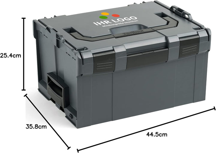 Bosch Sortimo L BOXX 238 Anthrazit individuell anpassbar mit Ihrem Logo | L BOXX Grösse 3 | Werkzeug