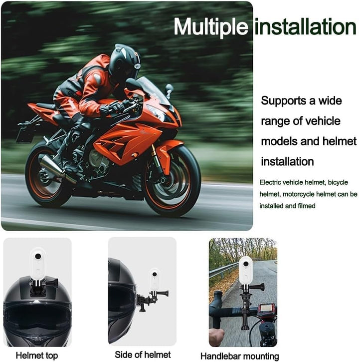 Mini Action Cam 4K,Tragbare Kamera mit 360° Drehbarem Clip und Magnetclip,Wasserdichter 4K-Körperkam
