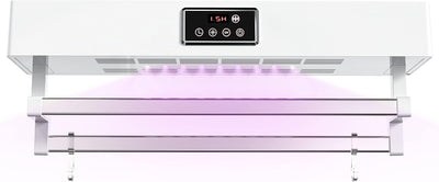 QL Handtuchhalter Elektrisch Beheizt mit UV-Desinfektion und Schneller Trocknung 500W,Handtuchwärmer