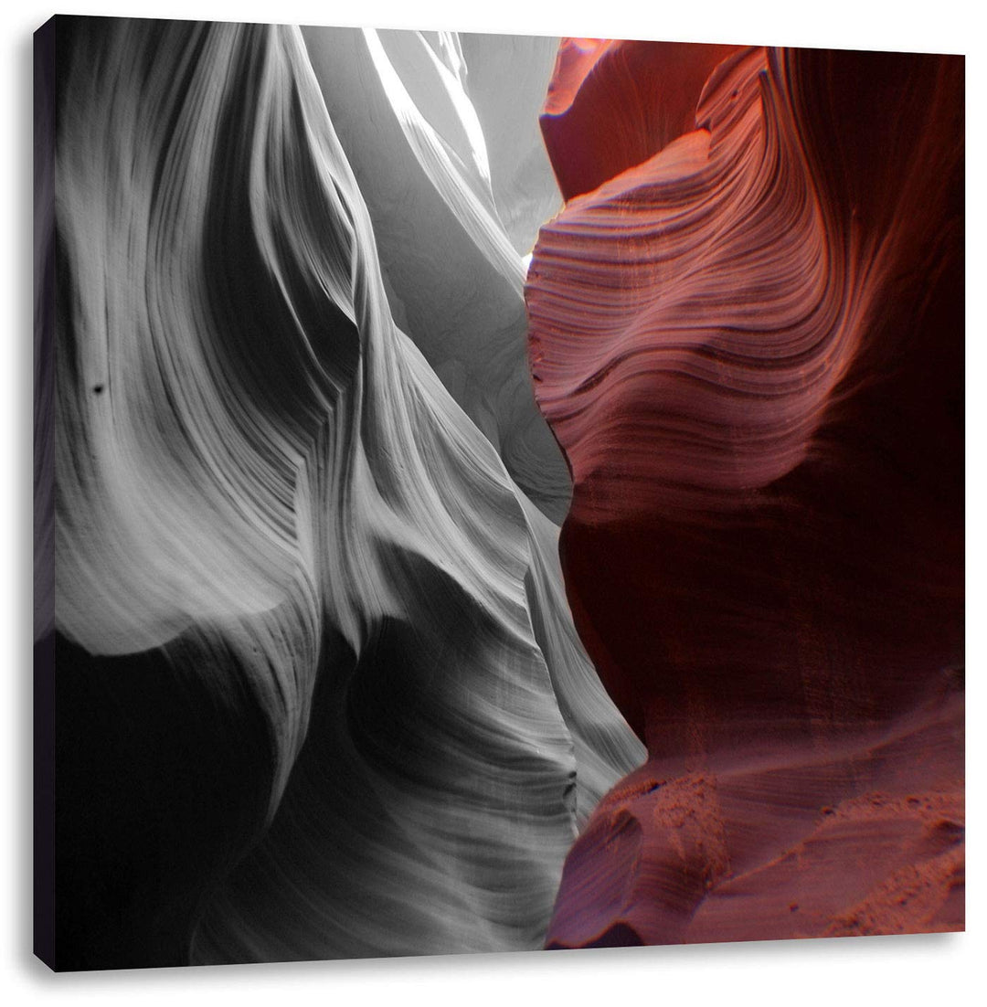 Pixxprint toller Antelope Canyon als Leinwandbild/Grösse: 70x70 cm/Wandbild/Kunstdruck/fertig bespan