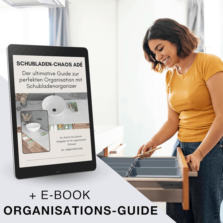 VMbathrooms Schubladen Organizer Set für jeden Bedarf | Praktische Schreibtisch Sortierboxen | Schub