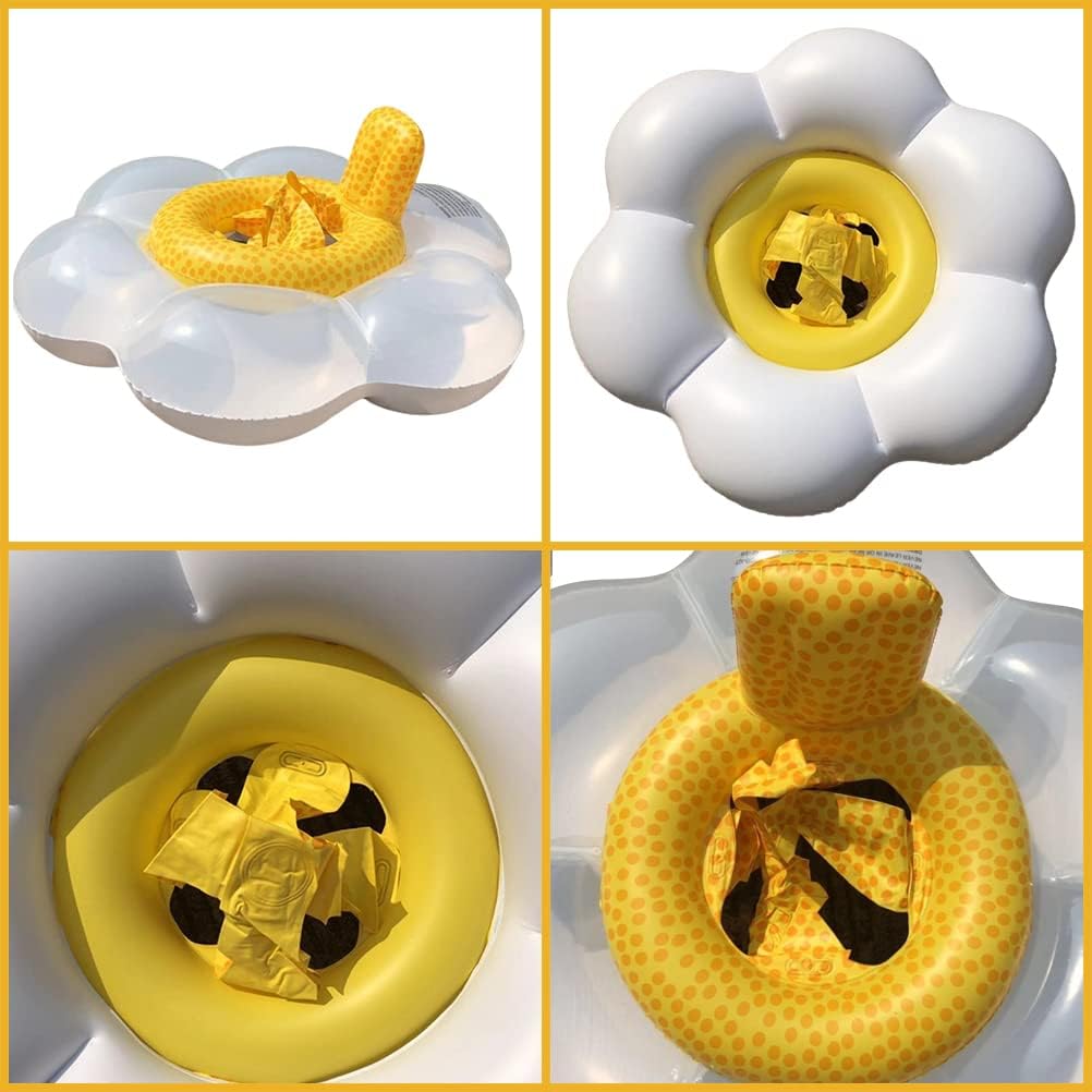 Baby Schwimmring Float, Baby Sun Flower Schwimmring Kinder Aufblasbarer Schwimmring Schwimmbecken Zu
