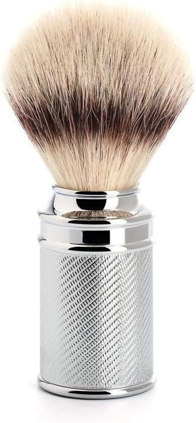 MÜHLE Traditional Rasierset 8 tlg. - Pinsel, Hobel und Metall-Ständer verchromt, Klinge, Creme, Tuch