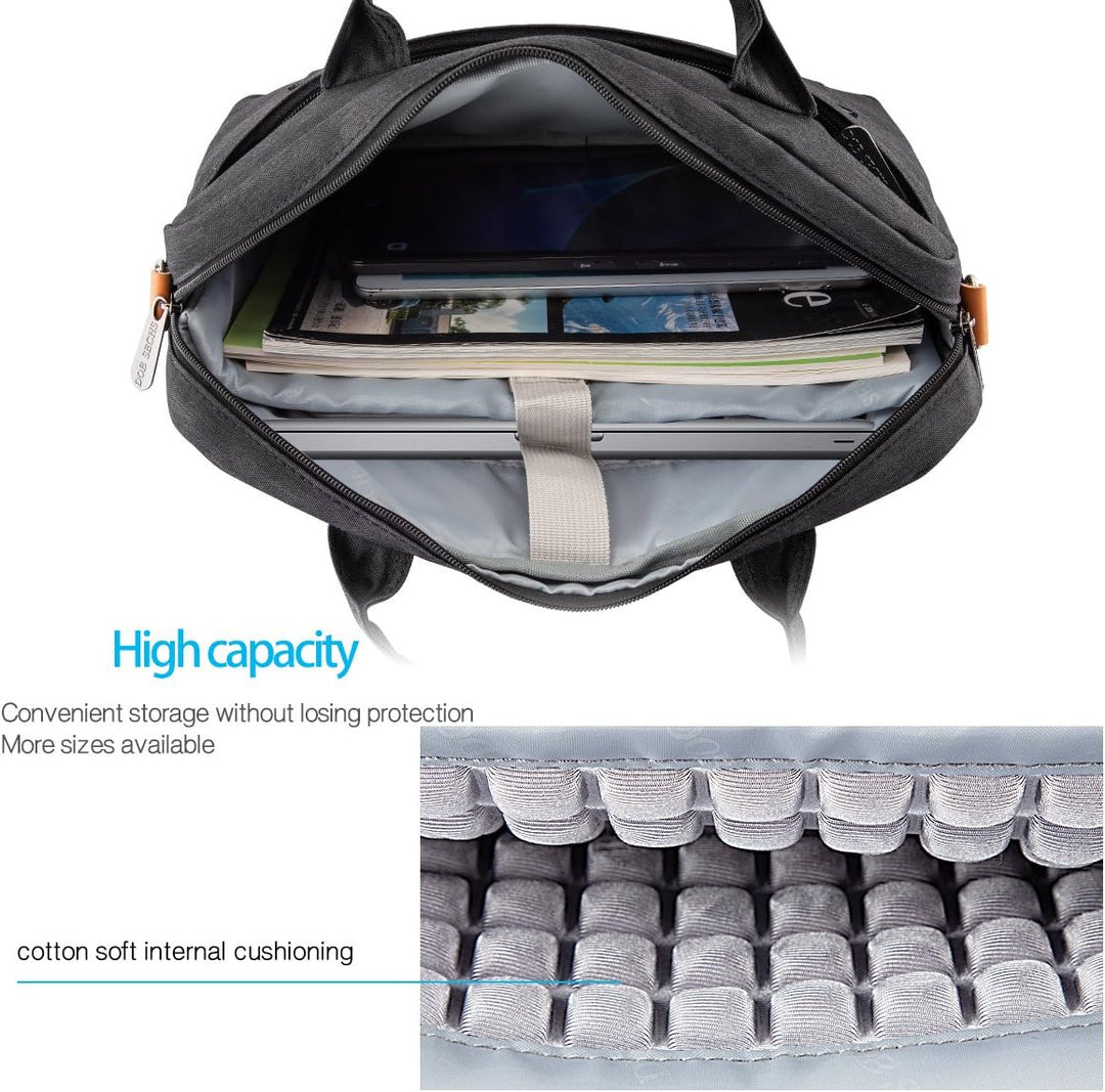 DOB SECHS 15-15.6 Zoll Laptoptasche Aktentaschen Handtasche Tragetasche Schulter Tasche Notebooktasc