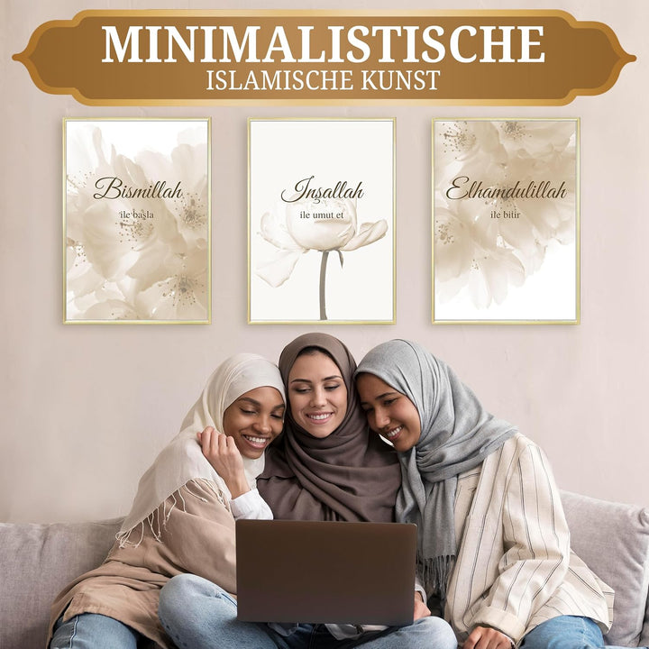 HAVA Artwork Turkish Dream Poster Set, Islamische Poster, Islamische Bilder, Islamische Dekoration,