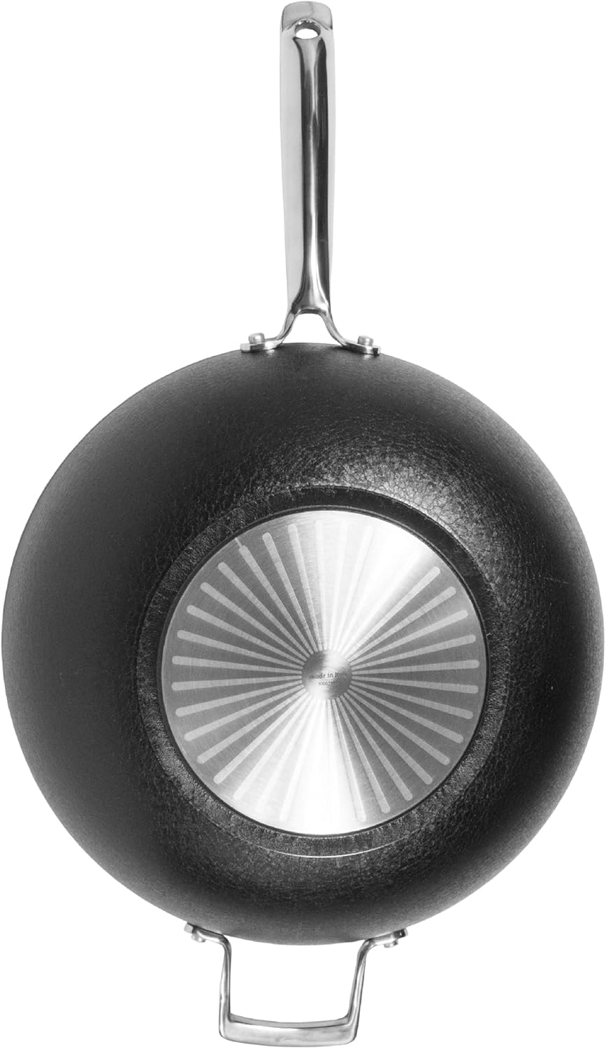 Moneta Wokpfanne aus beschichtetem Aluminium, geeignet für alle Herdarten, 32 cm