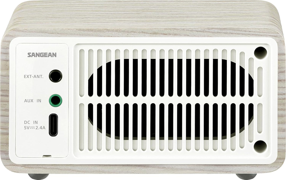 SANGEAN WR-7 Plus (2. Generation) – Kompaktes Retro Radio mit Bluetooth Lautsprecher, FM-Empfang, in