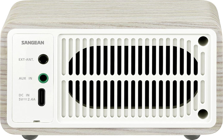 SANGEAN WR-7 Plus (2. Generation) – Kompaktes Retro Radio mit Bluetooth Lautsprecher, FM-Empfang, in