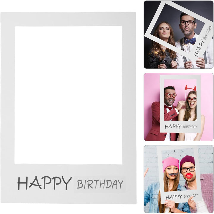 Vaguelly Bilderrahmen für Fotokabinen, Requisiten, Geburtstagsfeiern, Selfie-Rahmen, Happy Birthday,