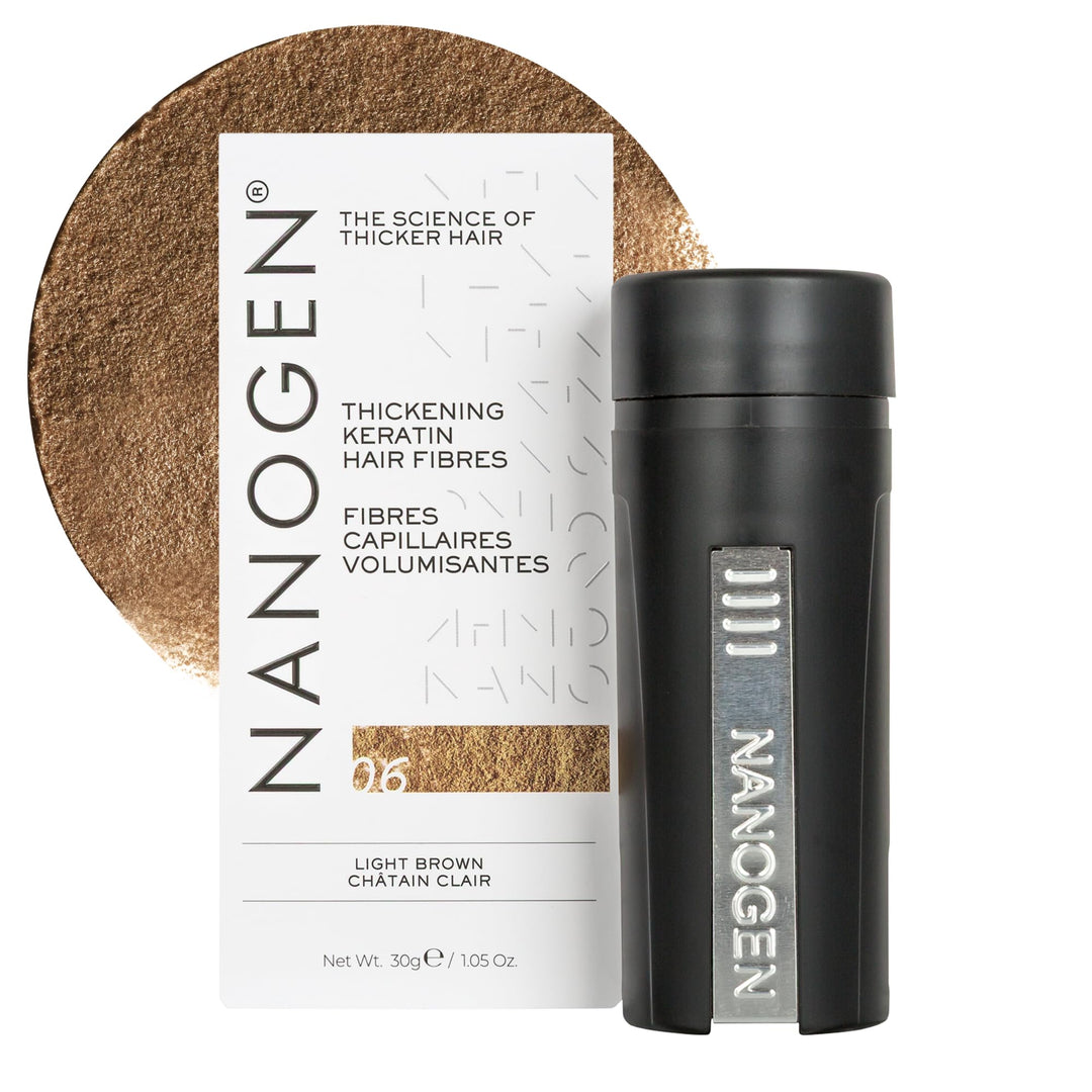 Nanogen Hair Thickening Fibres Light Brown 30g hellbraun 30g, hellbraun 30g